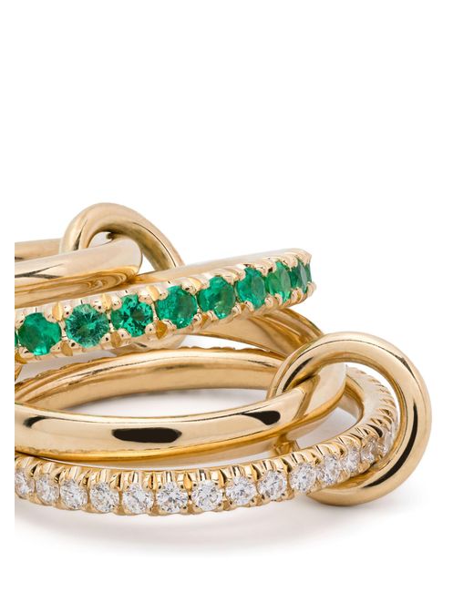 Spinelli Kilcollin Metallic 18k Yellow Halley Emerald Ring