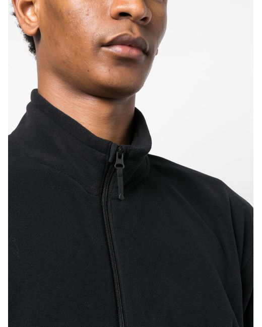 Goldwin Black Zip Up Fleece Sweatshirt for men