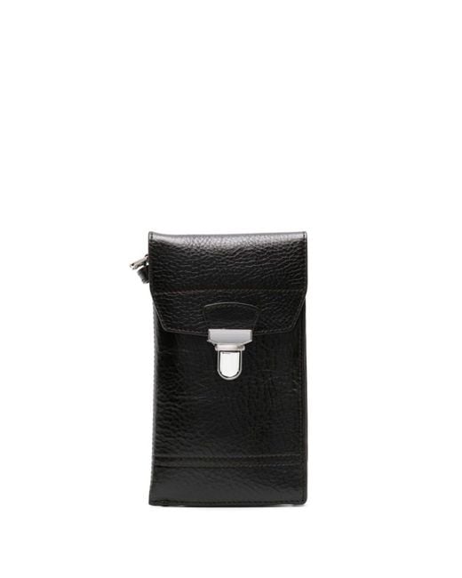 Lemaire Black Gear Leather Shoulder Bag