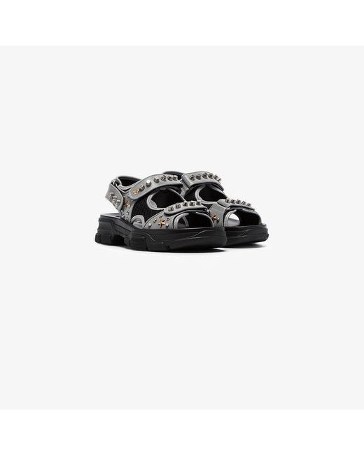Gucci Gray Aguru Sandals for men