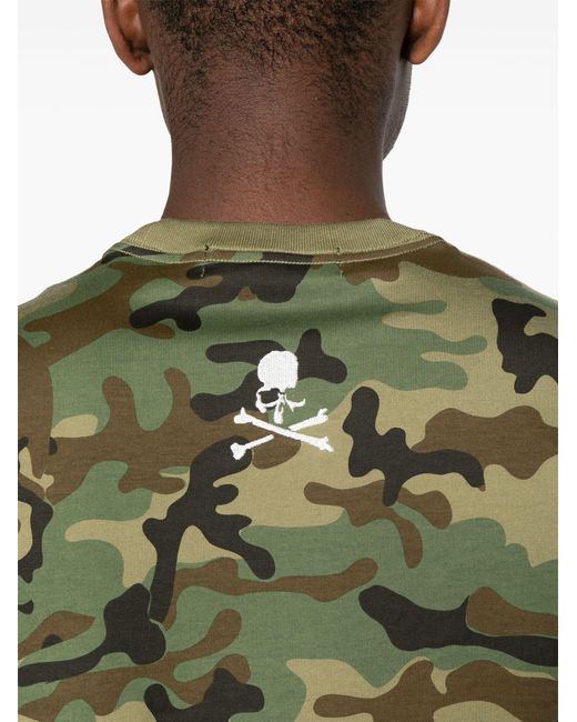 Mastermind Japan Green Camouflage-print Cotton T-shirt - Men's - Cotton for men