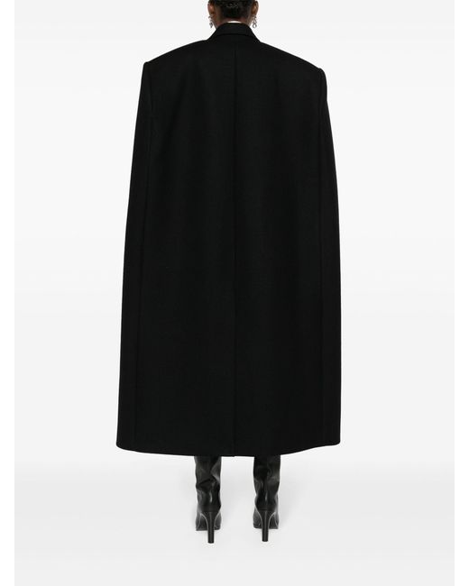 Wardrobe NYC Black Double Breasted Wool Cape
