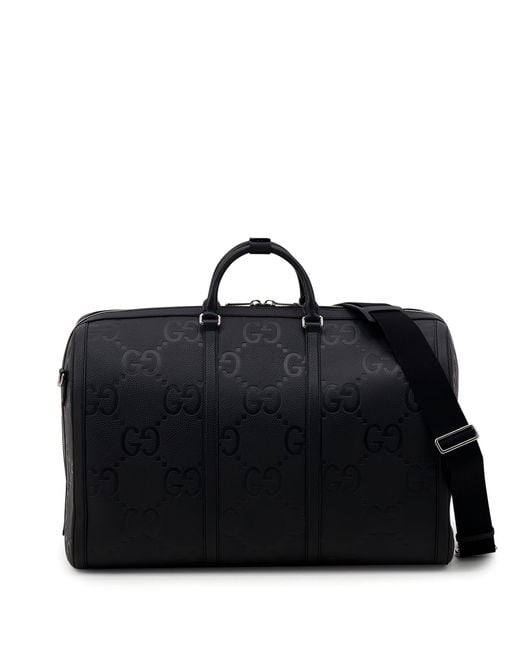 Gucci Black Jumbo GG Large Duffle Bag