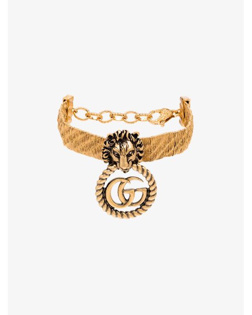 Buy Gold Lion Head Bracelet Mens Bracelets Black Lava Bracelets Dad Gifts  for Him Animal Bracelets Stretched Bracelet for Men Armband Online in India  - Etsy