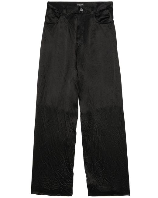 Balenciaga Black High-waist Straight-leg Trousers