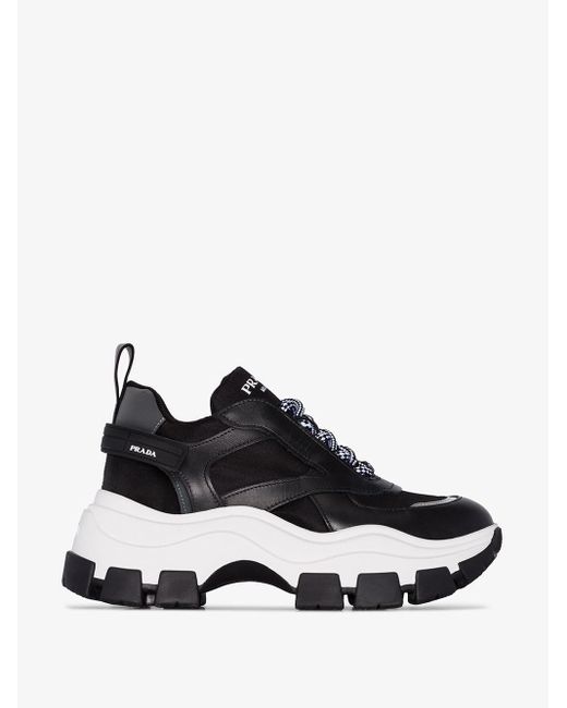 Prada Big Sole Sneaker Black/white