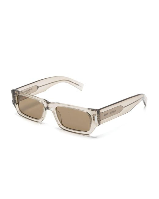Saint Laurent Natural Naked Wire Rectangle-frame Sunglasses