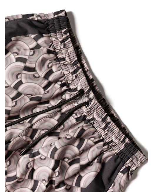 Dries Van Noten Black Neutral Pattern-print Swim Shorts - Men's - Polyamide/polyester/spandex/elastane for men