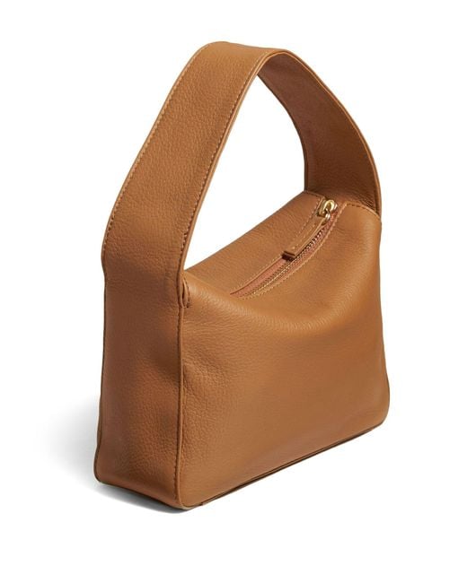 Khaite Brown The Small Elena Leather Shoulder Bag
