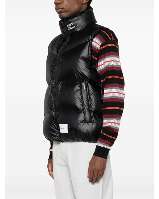 (w)taps Black Padded Vest for men