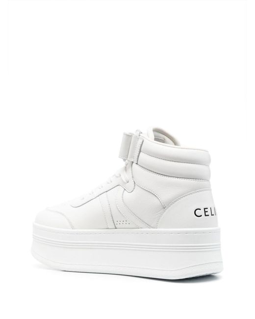 Céline White Mid Block Sneakers