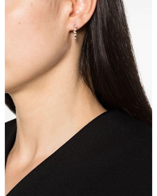 Dana Rebecca Black 14k Alexa Jordyn Diamond Hoop Earrings