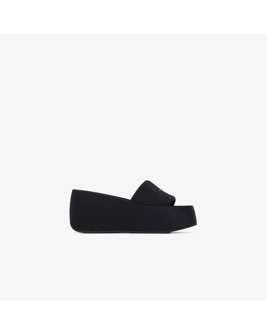 Alexander Wang Black Taji 115 Flatform Sandals