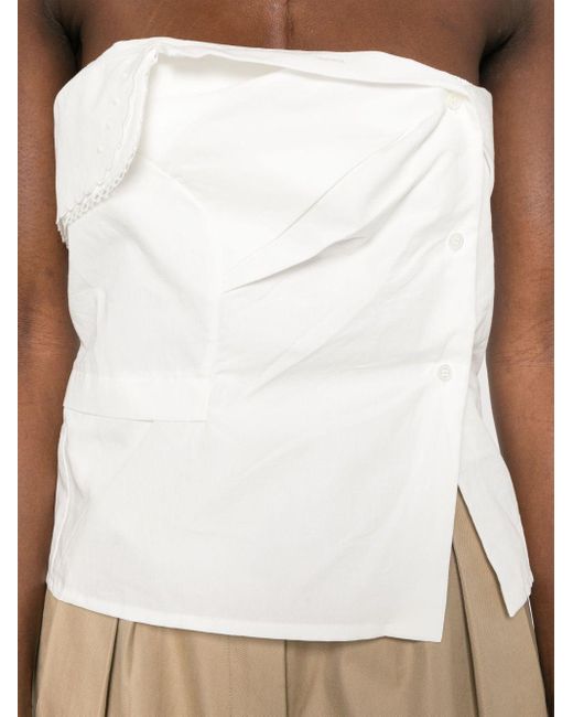 Miu Miu White Poplin Top