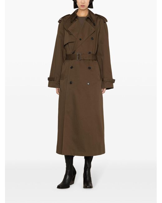 FRAME Natural Classic Trench Wool Coat