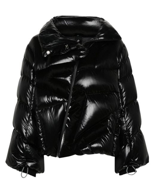 Perfect Moment Black Quilted Zipped Ski Jacket