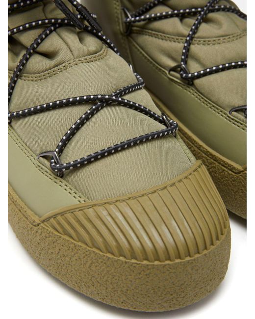 Moon Boot Green Polar Fleece-Lined Hiking Boots for men
