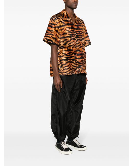 Mastermind Japan Brown Tiger-print Velvet Shirt - Men's - Polyester for men