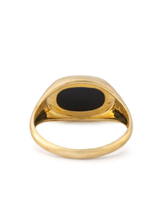 Pascale Monvoisin Black Gold Onyx And Diamond Ring