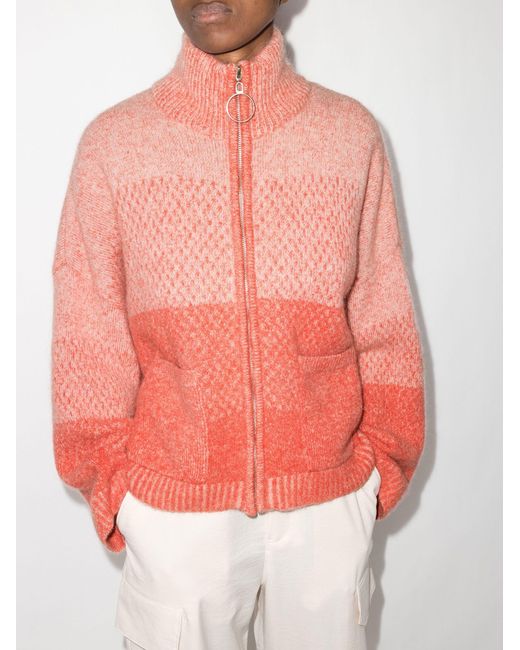 Holzweiler Red Tine Knitted Cardigan | Lyst