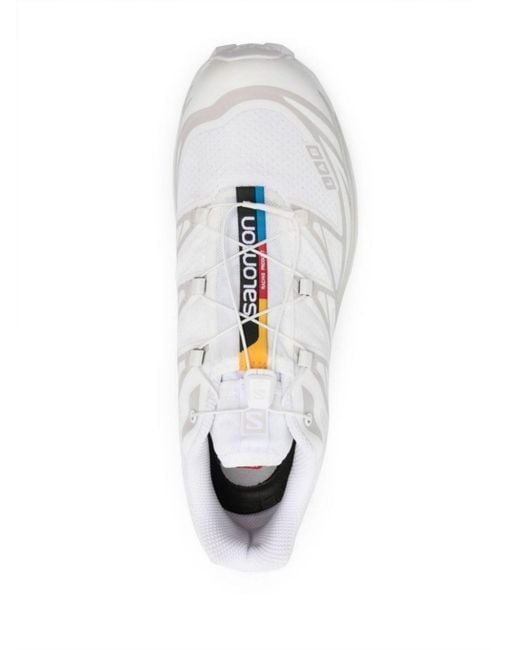 Salomon White Xt-6 Advanced " Lunar Rock" Sneakers - Unisex - Rubber/fabric