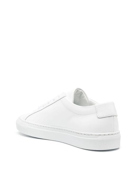 Common Projects White Original Achilles Leather Sneakers