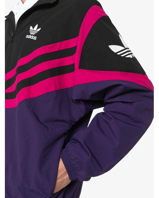 adidas Sportive Stripe Track Jacket in Purple for Men | Lyst Australia