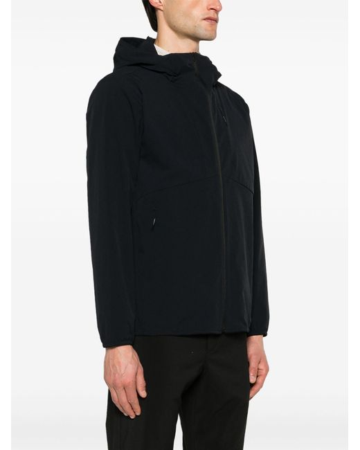Snow Peak Black Active Comfort Hooded Jacket - Men's - Polyester/polyamide/spandex/elastane for men