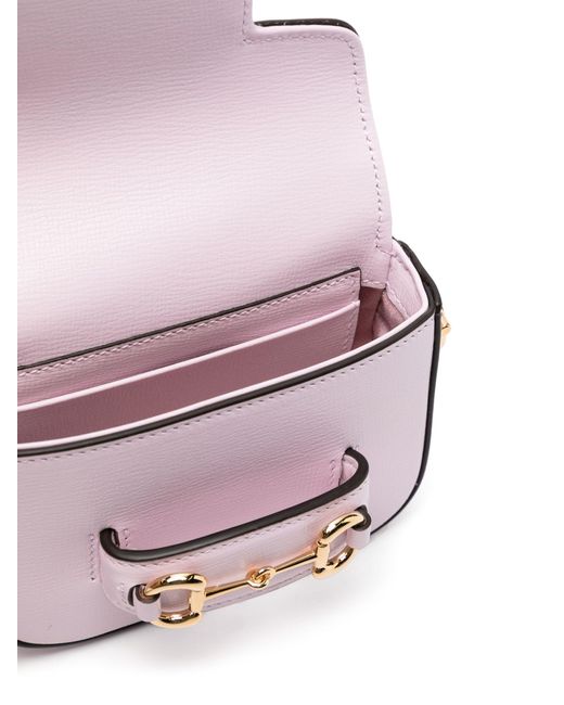 Gucci Pink Horsebit 1955 Super Mini Leather Bag - Women's - Calf Leather