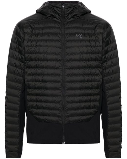 Arc'teryx Black Grey Cerium Padded Hybrid Jacket for men