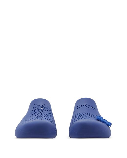 Burberry Blue Stingray Perforated Slippers - Women's - Rubber/polyethylene Vinyl Acetate (peva)