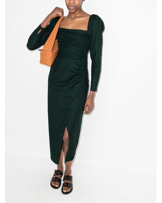 Isaac Square Neck Midi Dress 