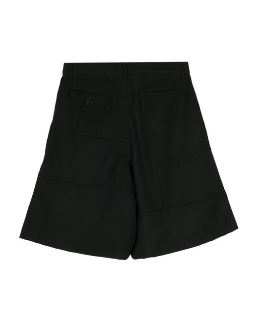 Comme des Garçons Black Pleated Wool Tailored Shorts - Men's - Wool for men