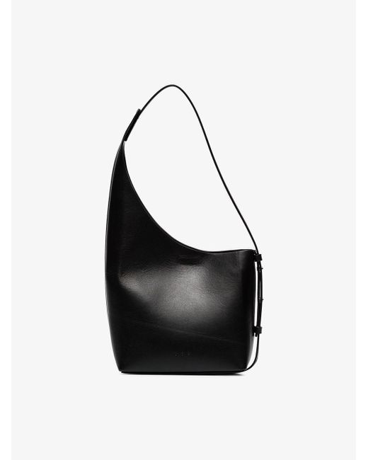 Aesther Ekme Demi Lune Asymmetric Bucket Bag in Black | Lyst