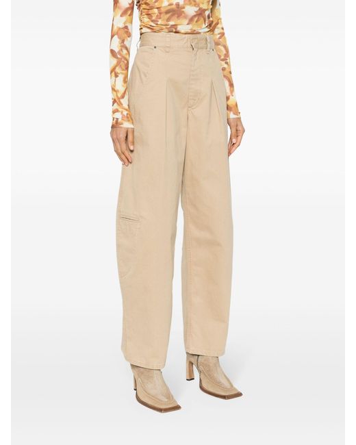 Isabel Marant Natural Trousers Beige