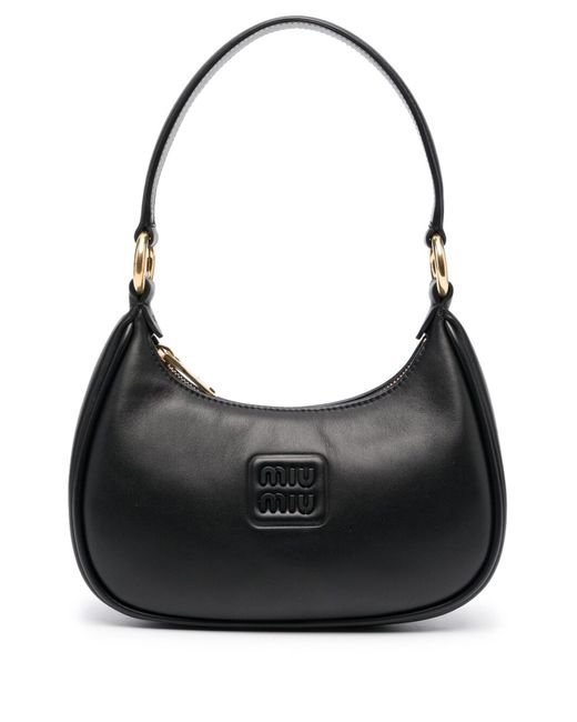Miu Miu Black Leather Top Handle Bag
