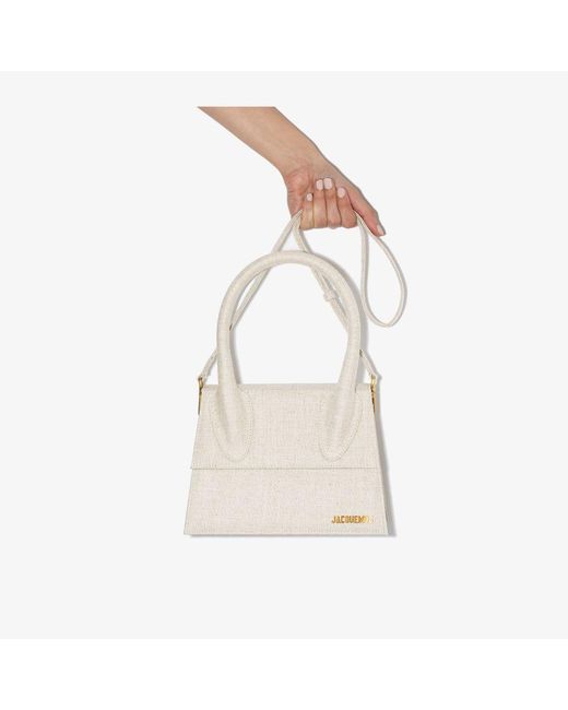 Jacquemus Neutral Le Grand Chiquito Linen Tote Bag in Natural | Lyst