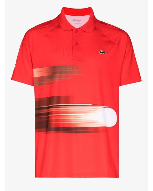 Lacoste Red X Novak Djokovic Tennis Polo Shirt for men