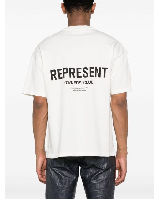 Represent White T-Shirts And Polos for men