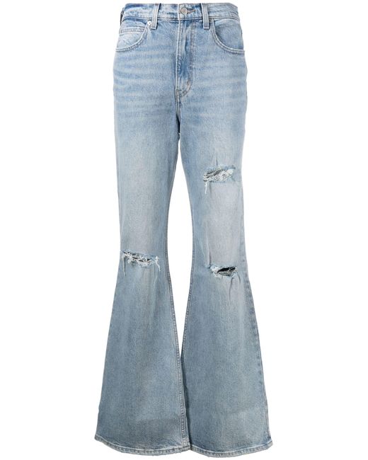 Levi's 70's High-waisted Flared Jeans in Blue | Lyst