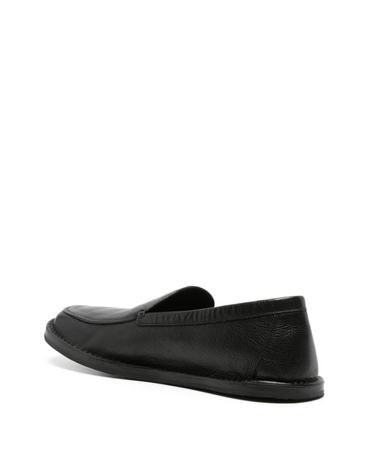 The Row Black Cary Leather Loafers - Men's - Calf Leather/rubber for men