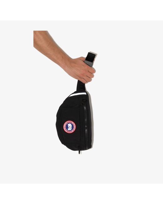 Canada Goose Black Logo Plaque Cross Body Bag for men