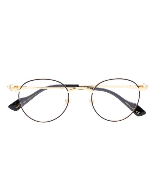 Gucci -tone Round Optical Glasses - Men's - Metal/acrylic in Brown for Men  | Lyst