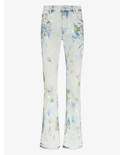 purple paint splatter jeans