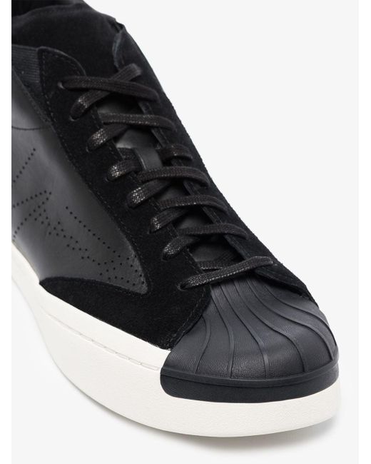 Yohji Yamamoto Leather Black Superstar Sk8 Sneakers for Men - Lyst