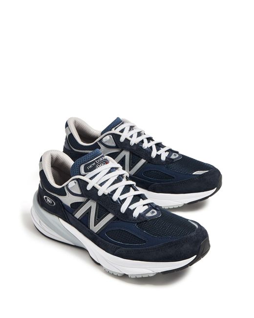 New Balance Blue Made In Usa 990v6 Sneakers - Women's - Pig Suede/rubber/fabric
