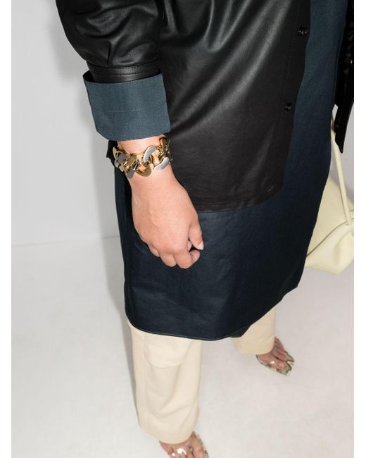 Givenchy White And-Tone G Chain Bracelet