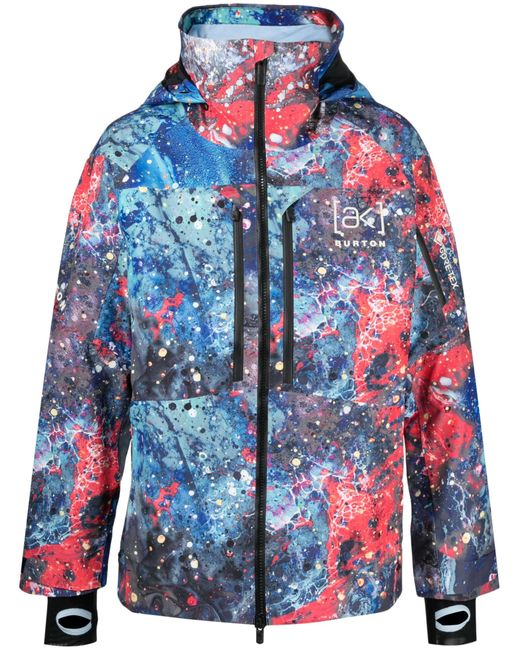 Burton Ak Blue Multicolour Swash Gore‐tex 2l Ski Jacket for men