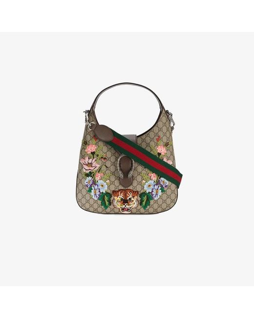 Gucci Brown Dionysus Tiger Appliqué Hobo Bag