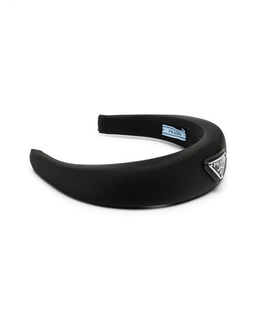 Prada Black Logo Headband